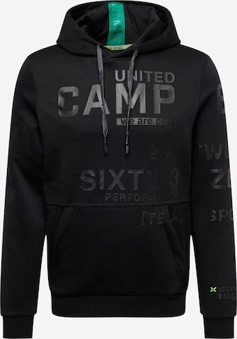 CAMP DAVID Sweatshirt in Black: front