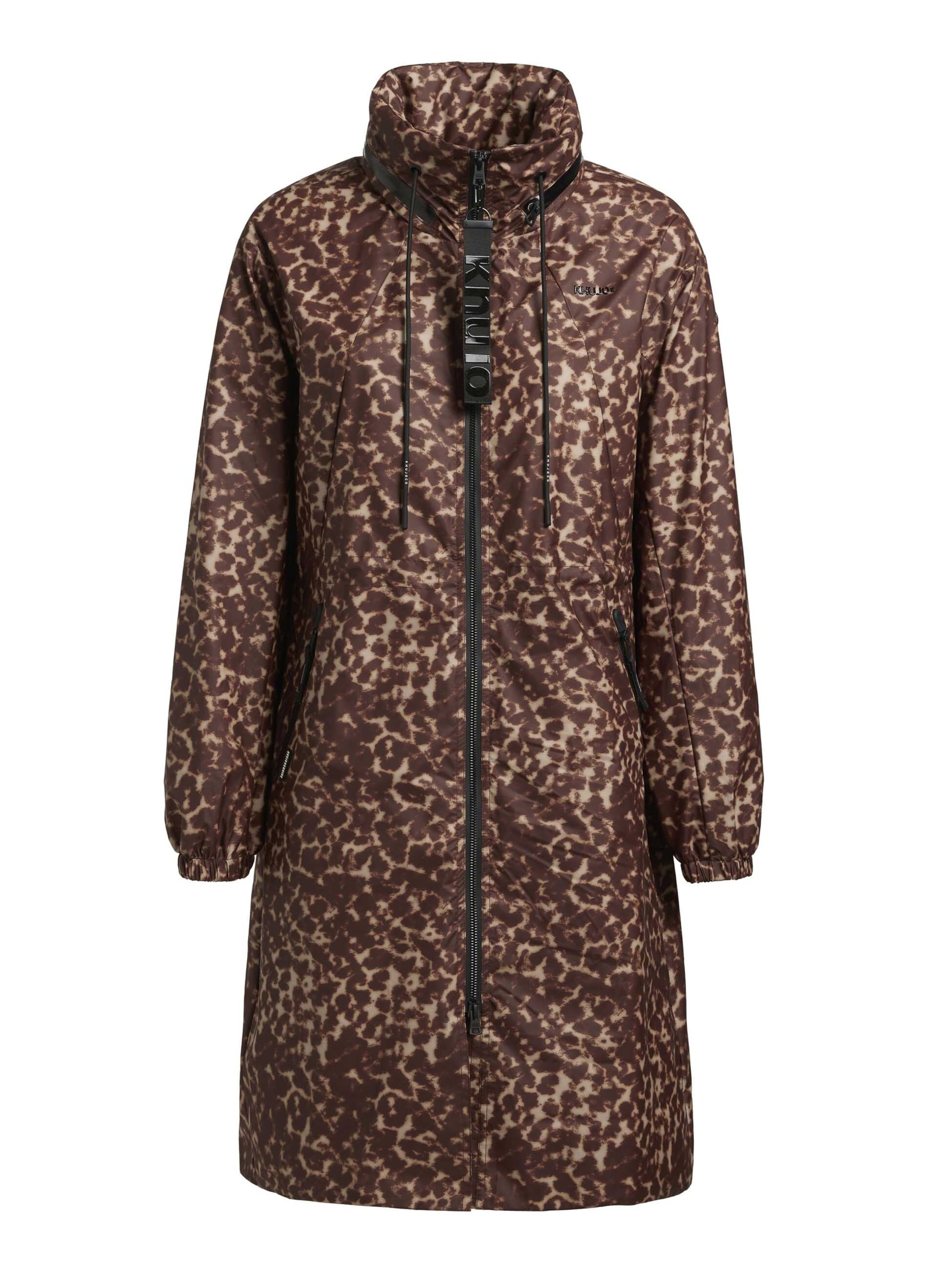 khujo Between-seasons coat 'ERTHE LEO' in Brown: front