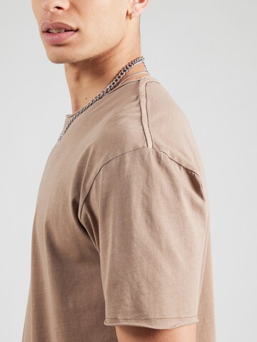 SCOTCH & SODA T-Shirt 'RAW EDGE' in Beige