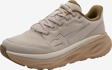 Baskets basses Tamaris en beige : devant