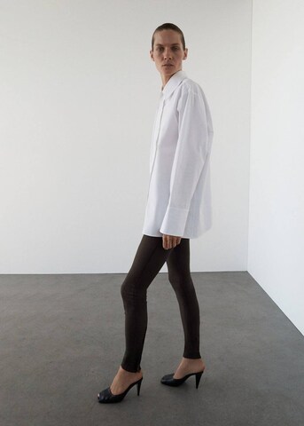MANGO Skinny Leggings 'Celi' in Braun: Vorderseite