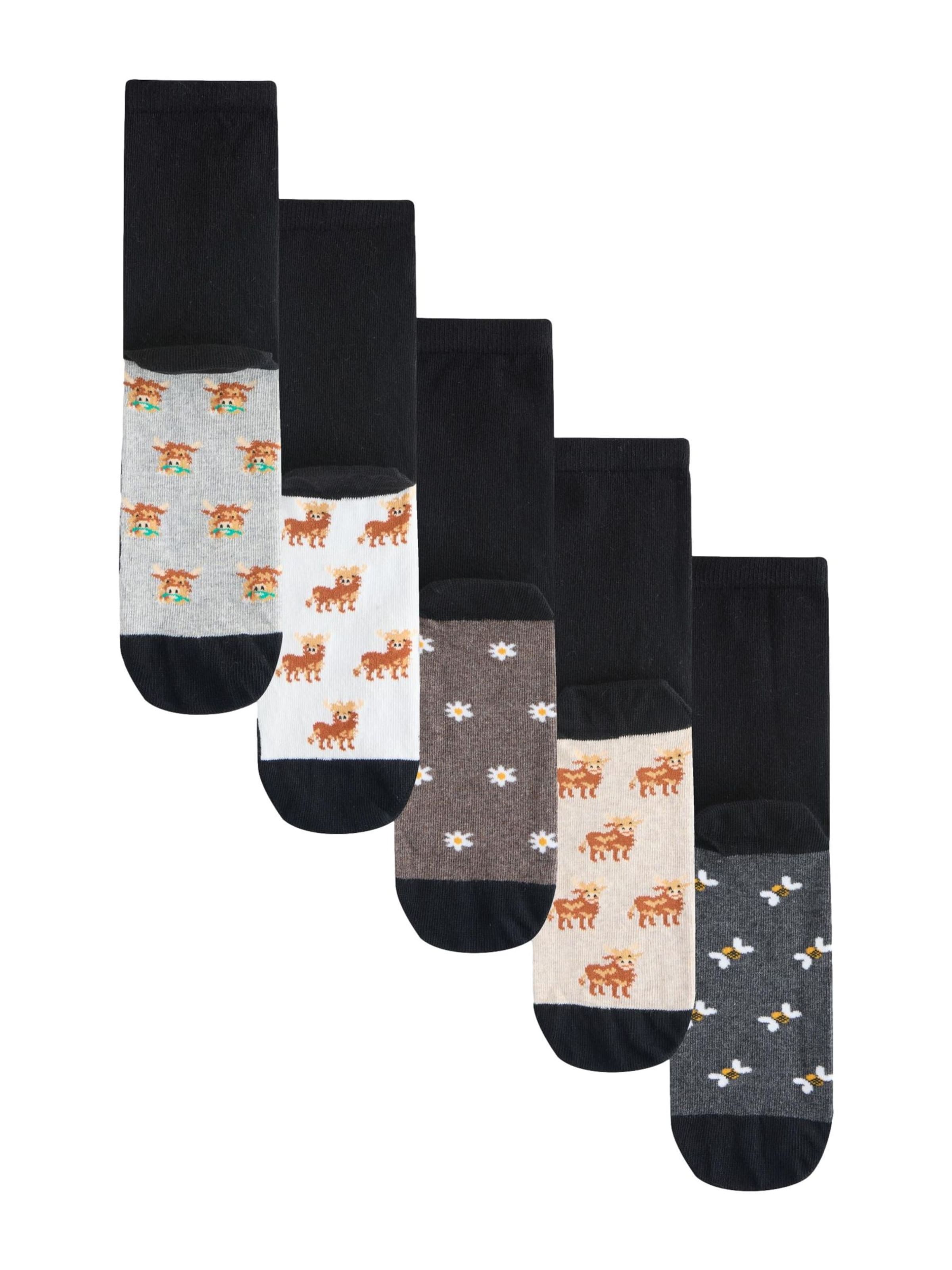 Next Носки в Черный: спереди