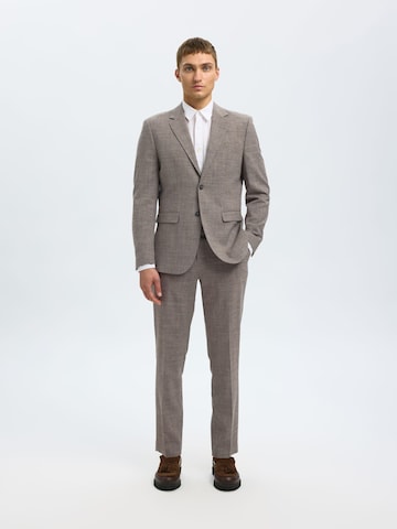 SELECTED Slim fit Pintsak '16087870' w kolorze beżowy