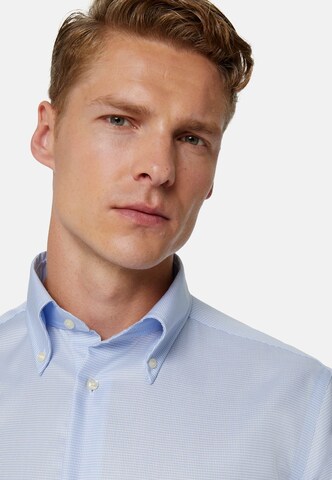 Boggi Milano Comfort fit Button Up Shirt in Blue