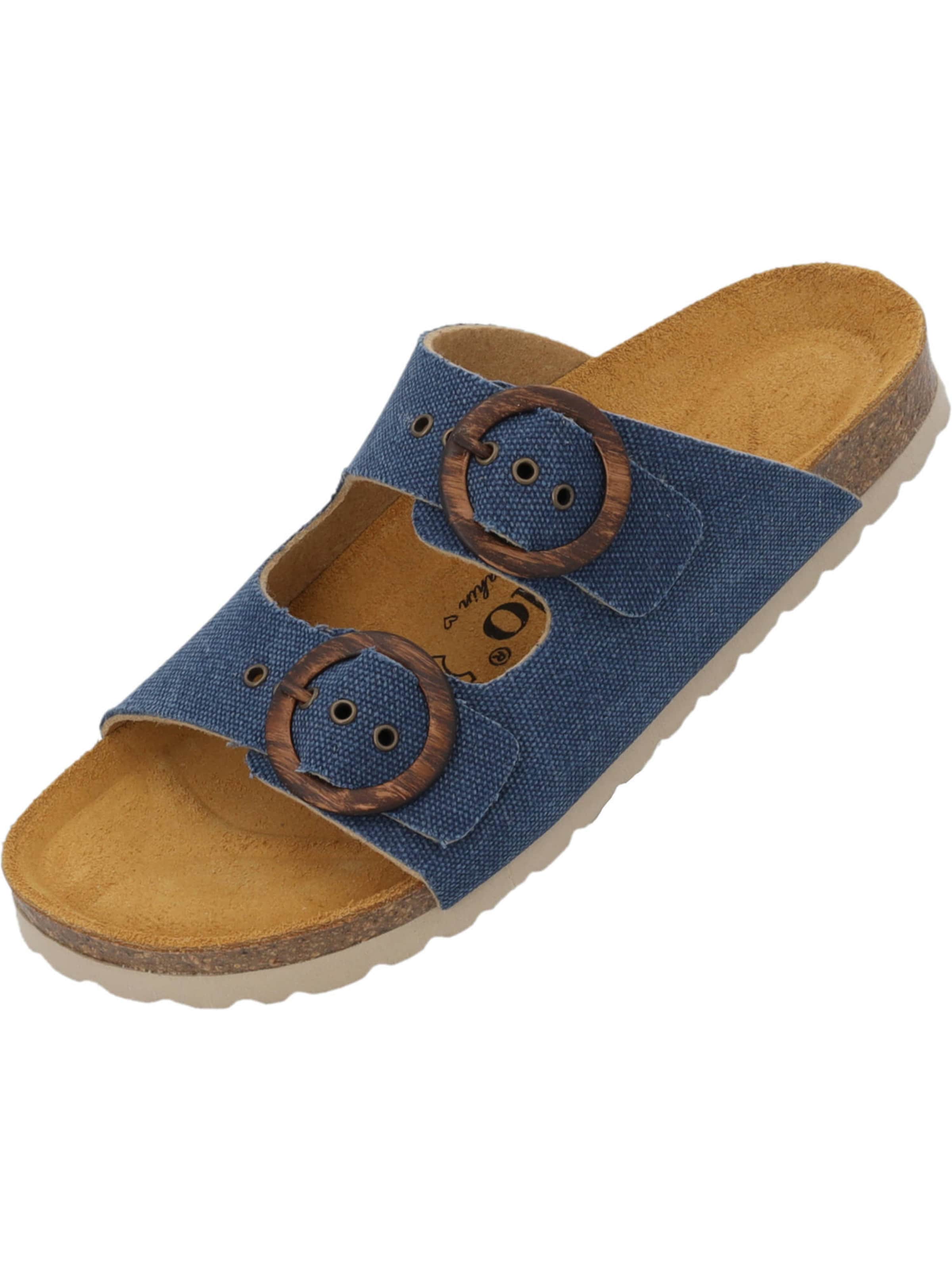 Palado by Sila SahinNatikače s potpeticom 'Andeci' - plava boja: prednji dio