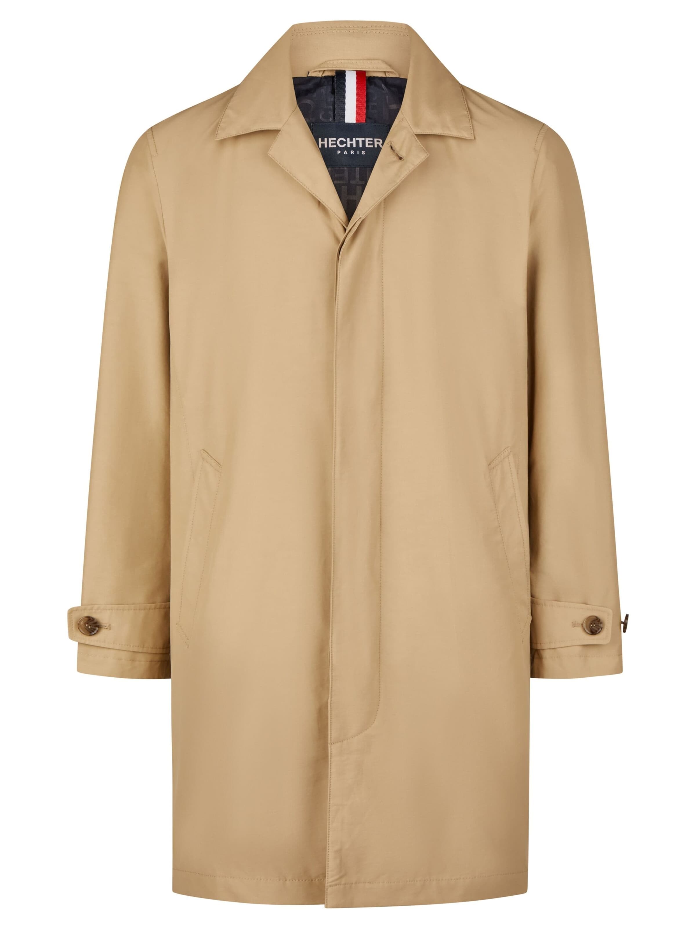 HECHTER PARIS Between-seasons coat in Beige: front