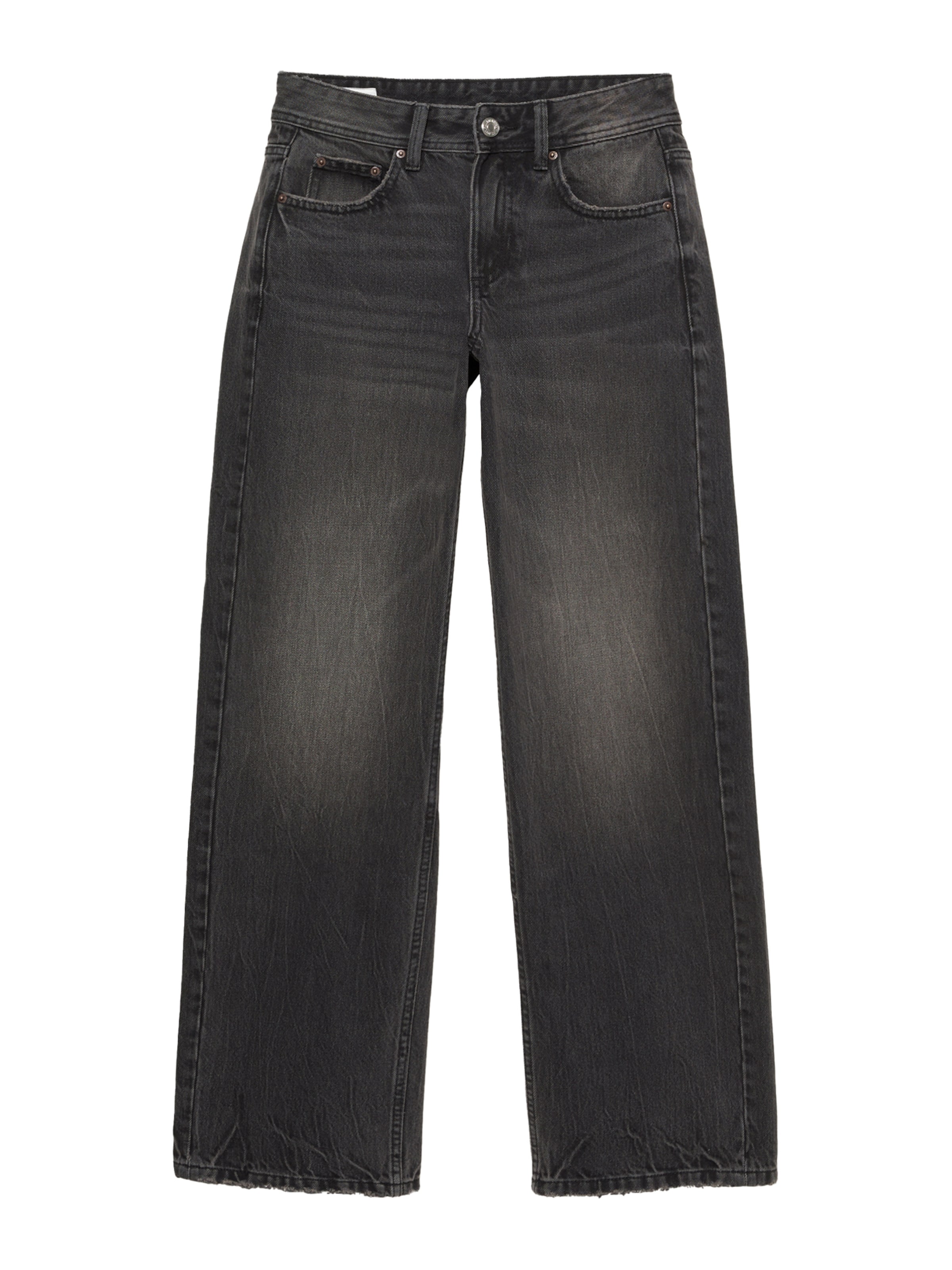 Largi Jeans de la Pull&Bear pe negru: față