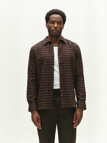 GABBA Comfort Fit Shirt ' sven ' in Braun: Vorderseite
