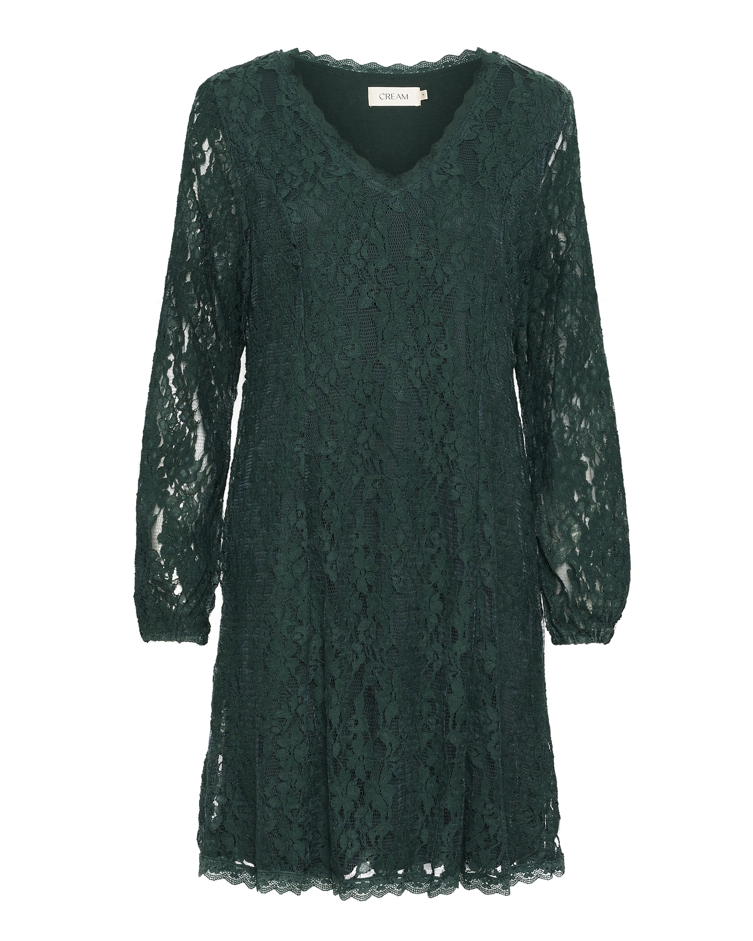 Robe 'Kit' Cream en vert : devant
