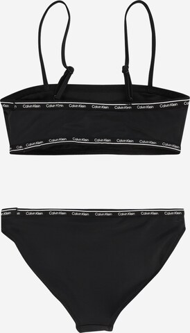 Calvin Klein Swimwear Бюстие Бански тип бикини в черно