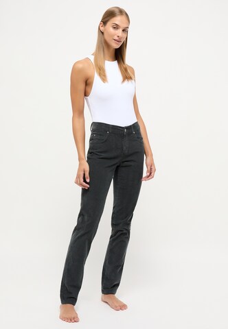 Angels Slimfit Straight-Leg Jeans 'Cici' in Coloured Cord in Grau