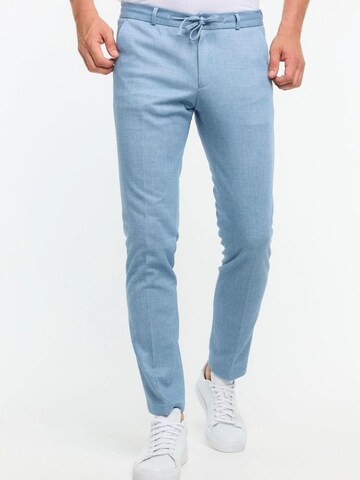 Zuitable Slimfit Hose 'DiSpartaflex SE'‌‌‌‌ in Blau: Vorderseite