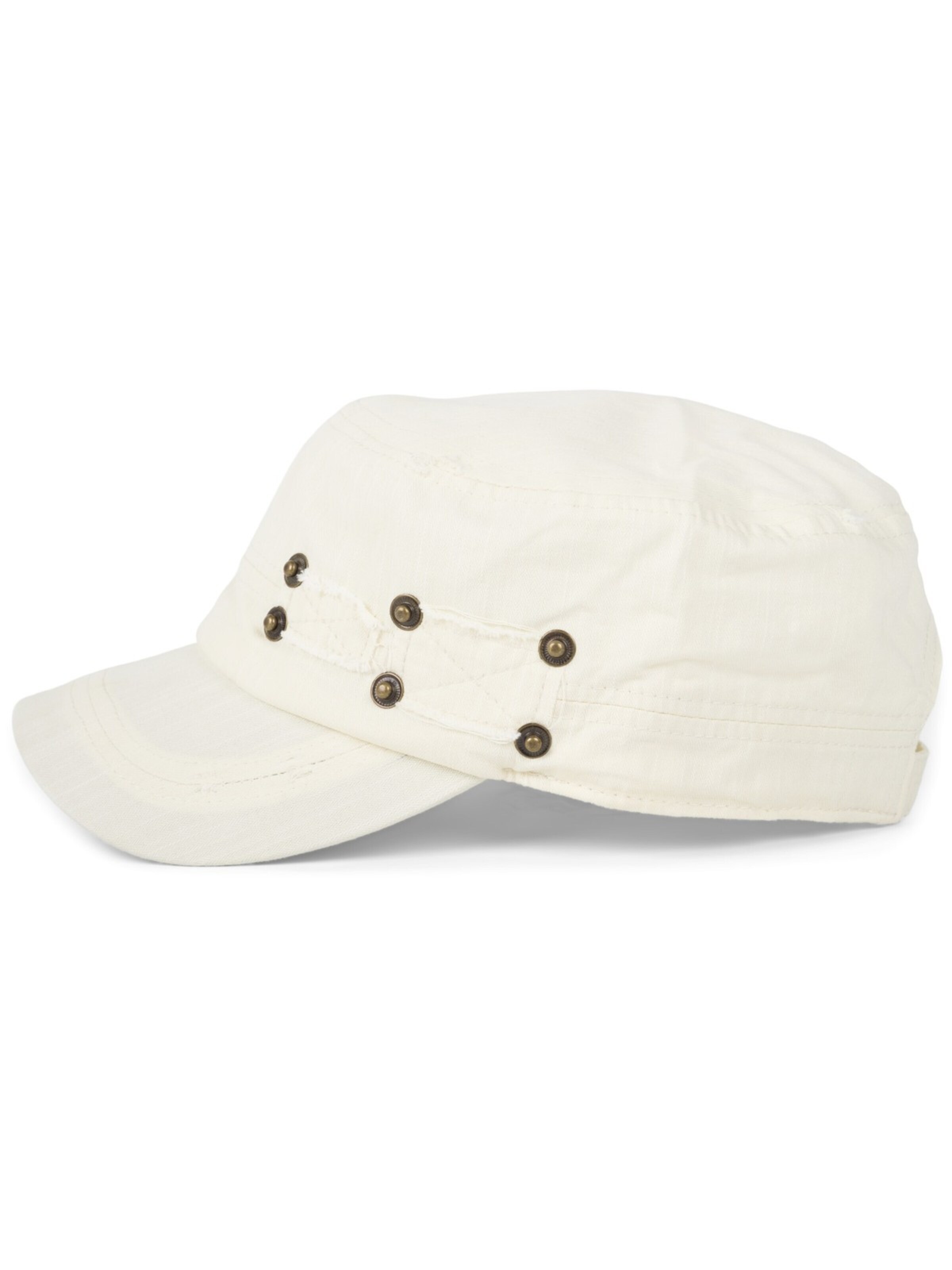 styleBREAKER Cap 'Military Cap Destroyed Used Look' in Beige