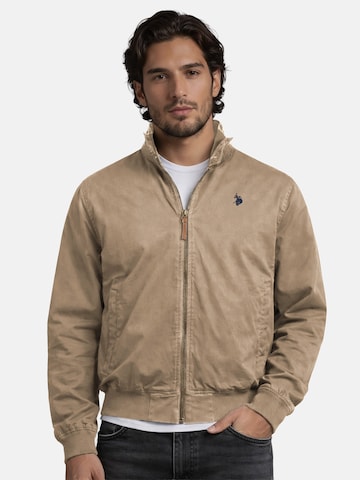 U.S. POLO ASSN. Tussenjas in Beige: voorkant