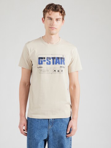 Maglietta 'Flyer' di G-STAR in beige: frontale