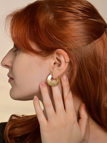 Akzent Earrings 'langlebig' in Gold: front
