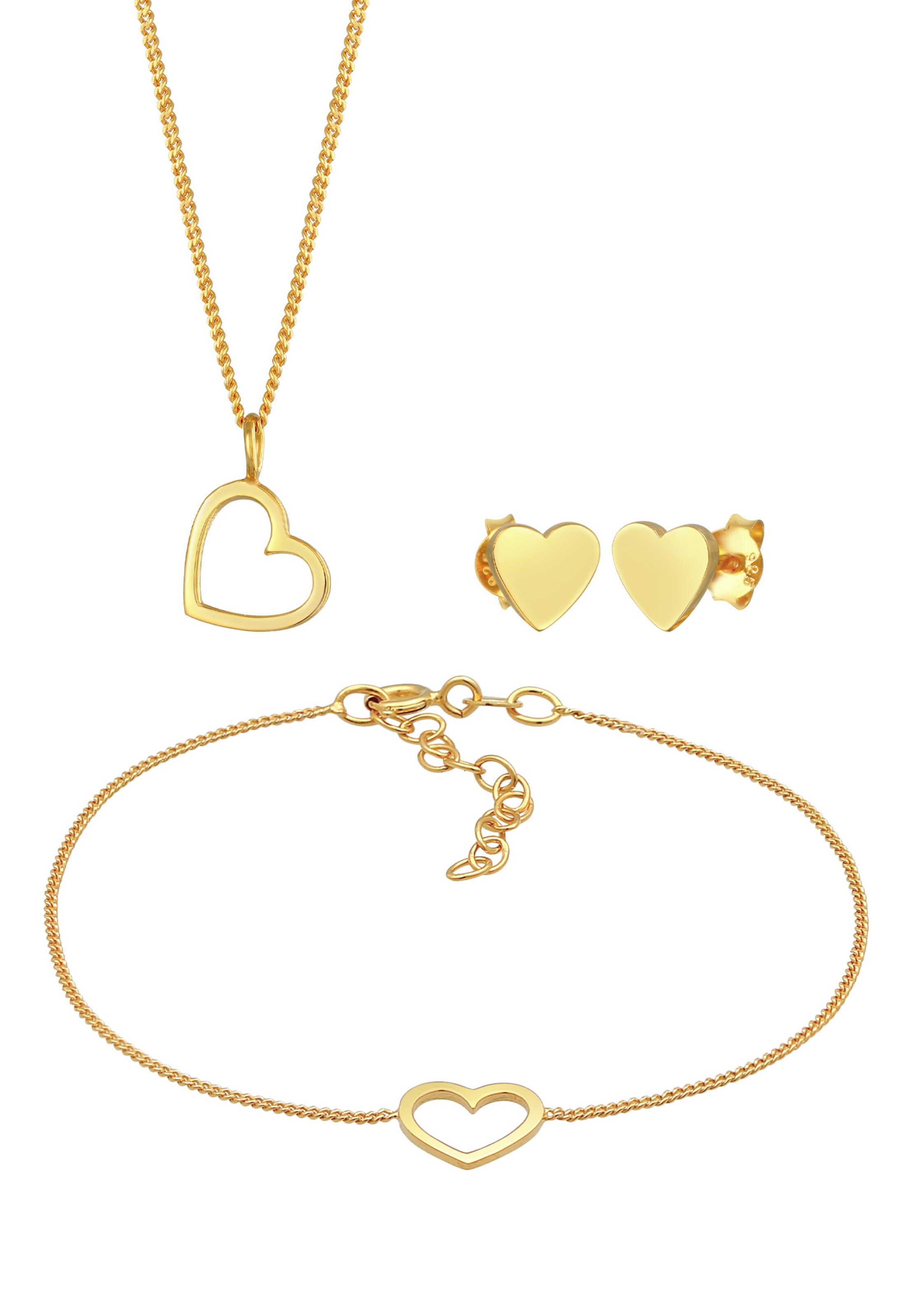 Parure de bijoux ELLI en or : devant