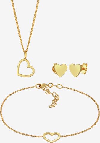 ELLI Jewelry Set in Gold: front