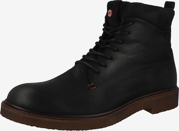 NOBRAND Schnürboots 'Effect 3' in Schwarz: Vorderseite