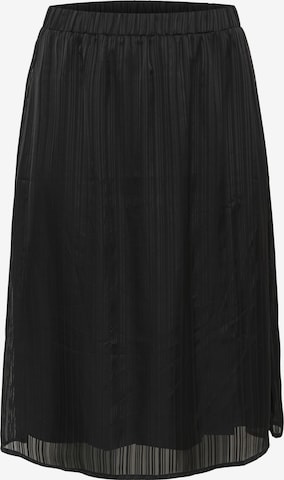 Jupe 'Milli' KAFFE CURVE en noir : devant