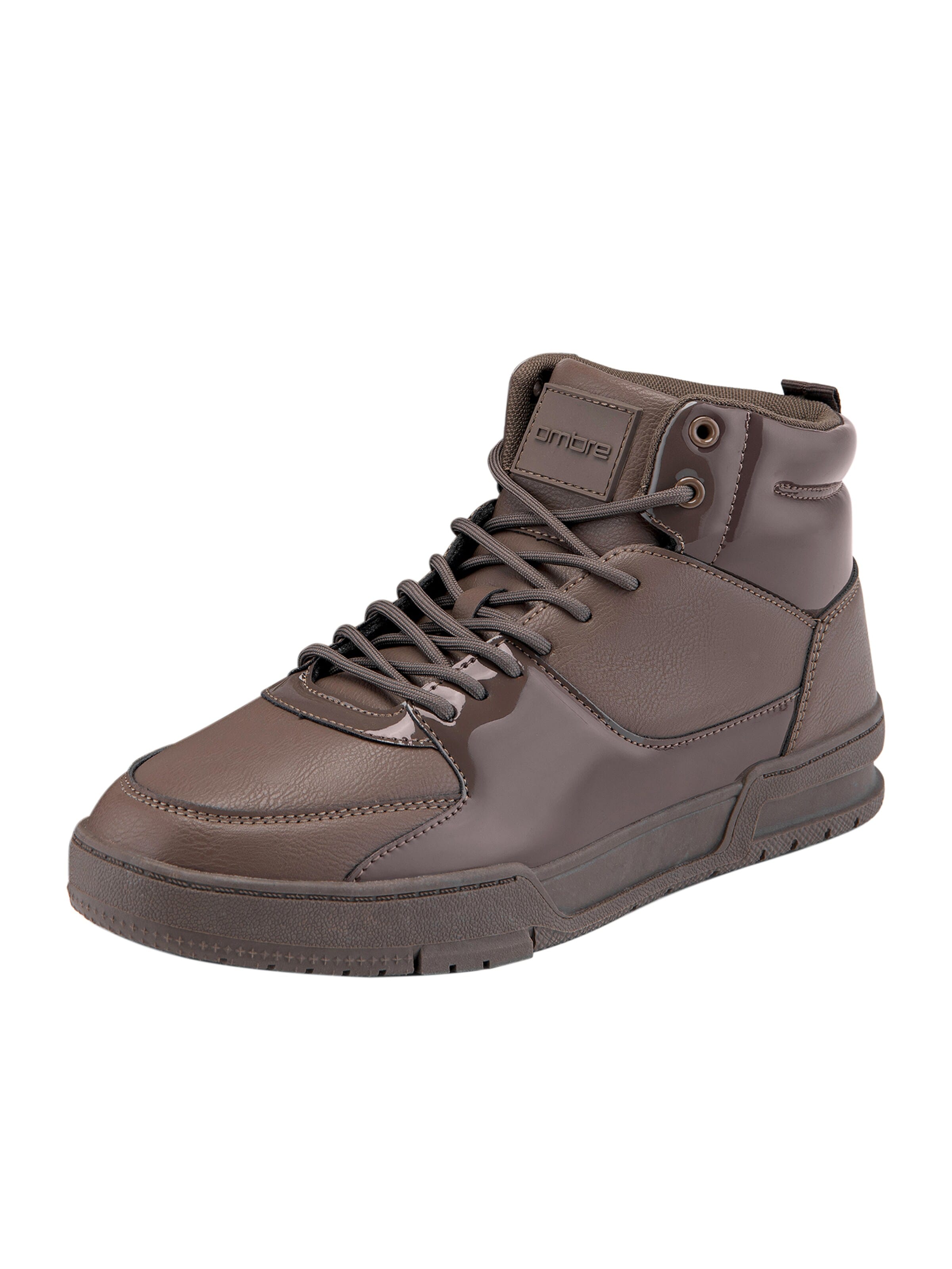 Ombre - Zapatillas deportivas altas en marrón: frente