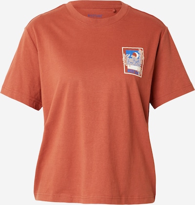 MUSTANG T-Shirt 'Alina' in nude / blau / rostrot / weiß, Produktansicht