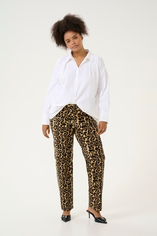 KAFFE CURVE Regular Jeans in Beige