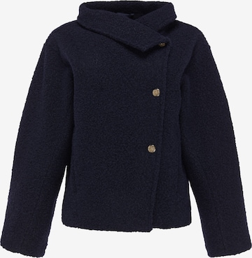 Veste en polaire faina en bleu : devant