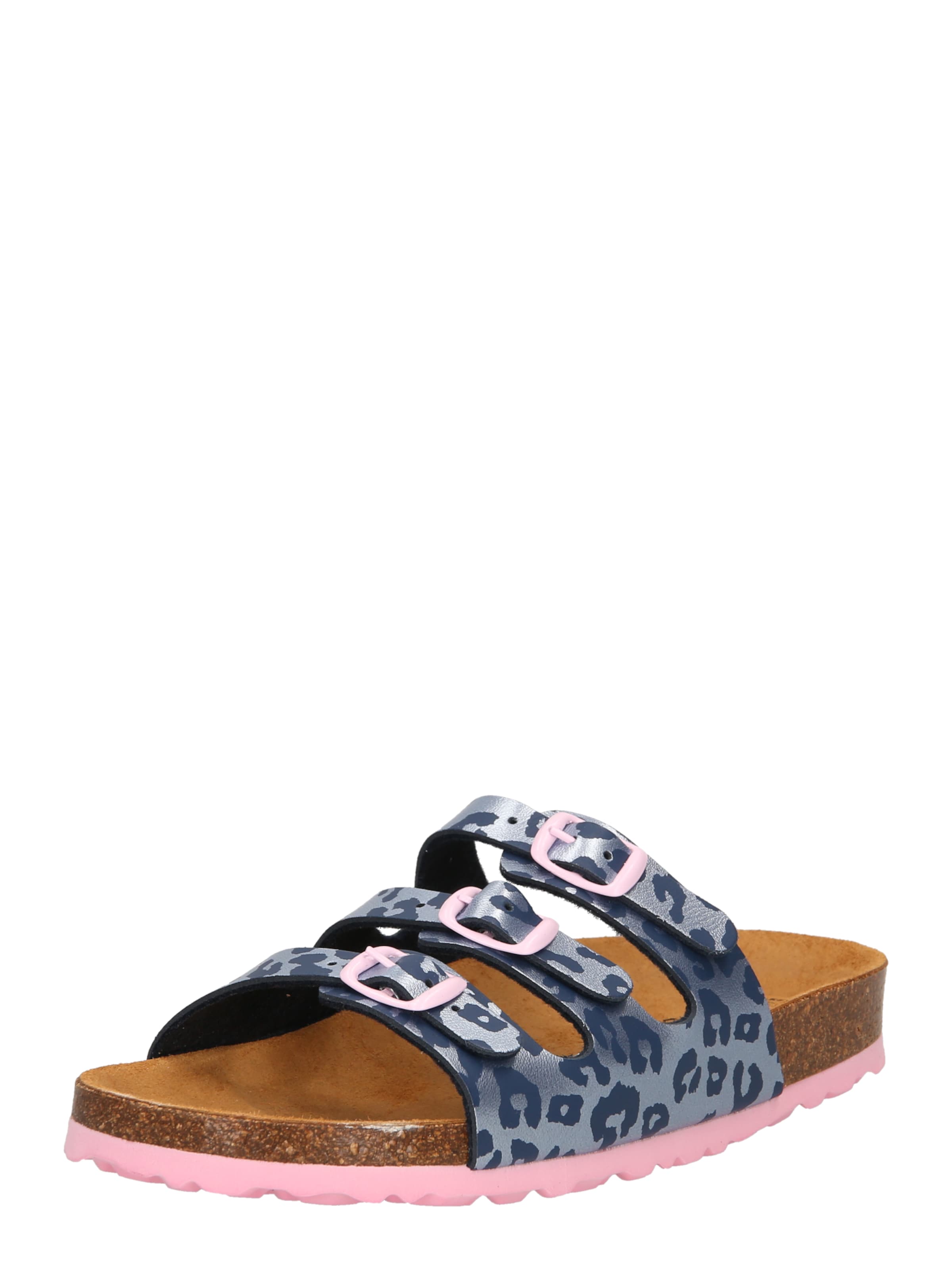 LICO Pantolette 'Bioline' in Blau: Vorderseite