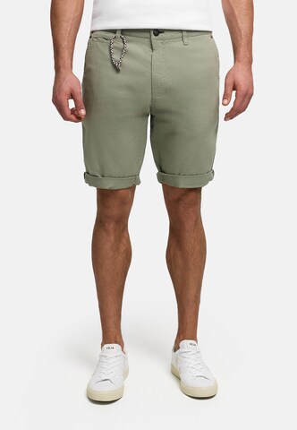 INDICODE JEANS Regular Chino 'Canvo' in Groen: voorkant