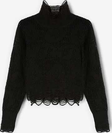 Pull-over MOTIVI en noir : devant