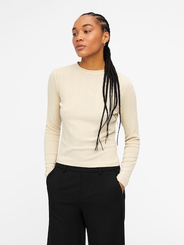 OBJECT Shirt 'ADRIANNA' in Beige: front