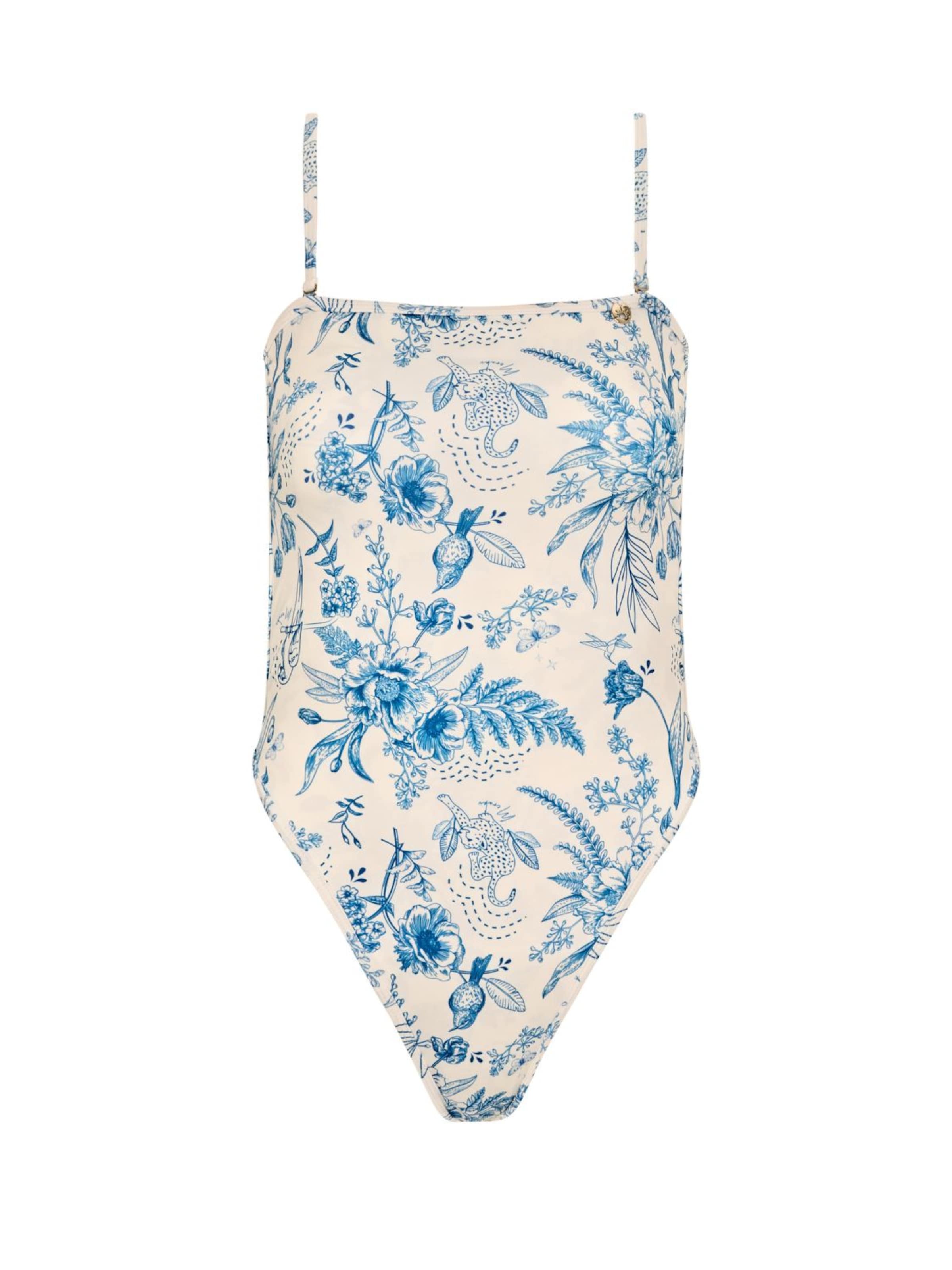 Fascia Costume intero 'Mykonos' di Acuarela Brand in blu: frontale