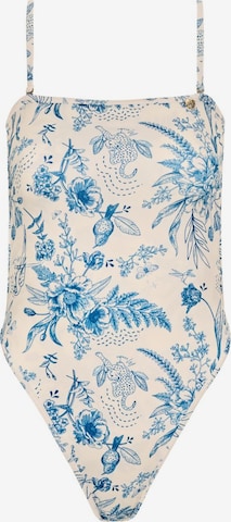 Acuarela Brand - Bandeau Traje de baño 'Mykonos' en azul: frente