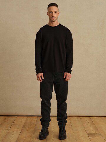 DAN FOX APPAREL Shirt 'Miko' in Schwarz