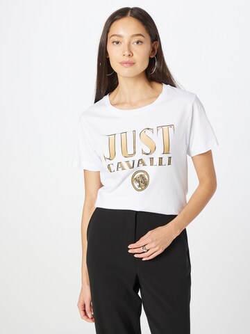 Just Cavalli T-Shirt in Weiß: predná strana