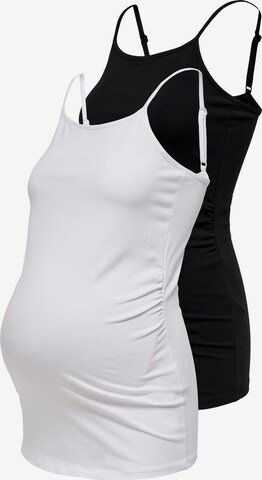 Only Maternity Top 'Lovely' in Zwart: voorkant