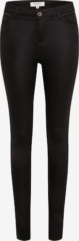 Morgan Skinny Pants in Black: front