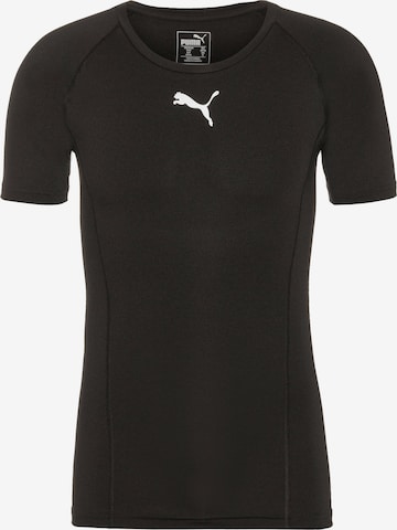 PUMA Base Layer 'Liga' in Schwarz: Vorderseite