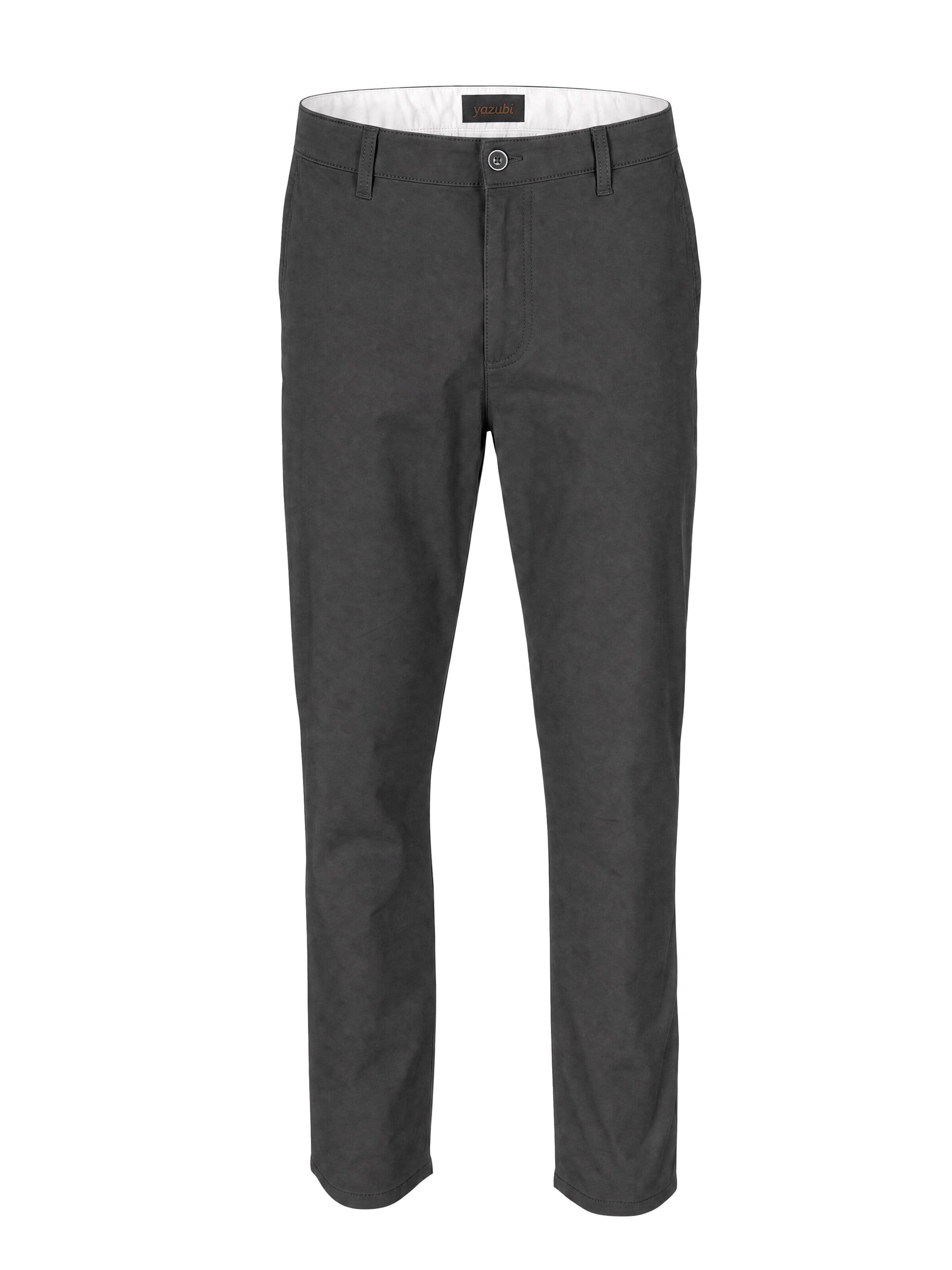 yazubi Slim fit Chino Pants 'Kyle' in Grey: front