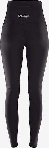 Winshape Skinny Spodnie sportowe 'HWL115C' w kolorze czarny