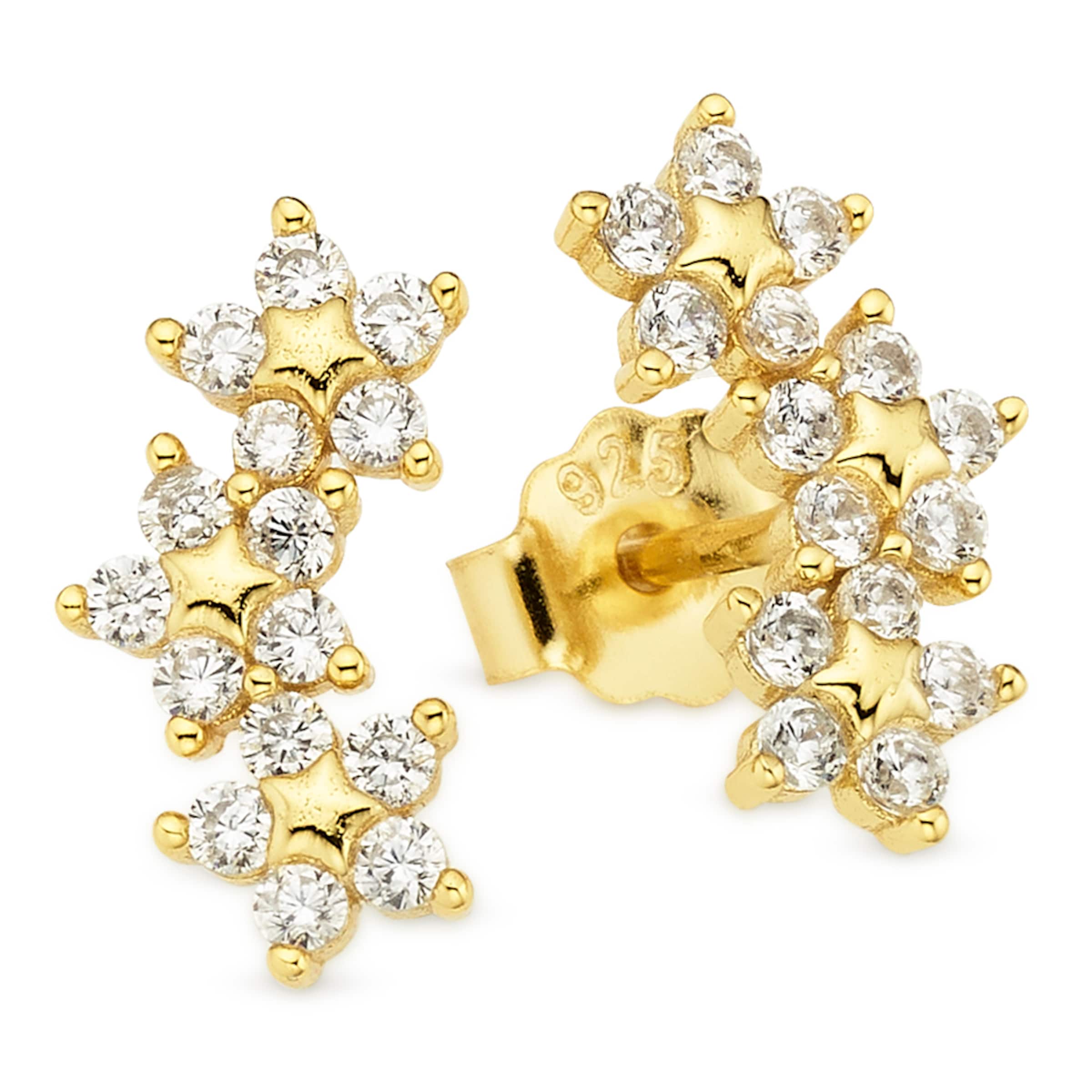 Aniston Earrings in Gold: front