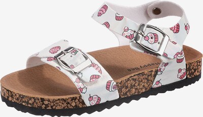 Happy Bee Sandals in Pink / White, Item view