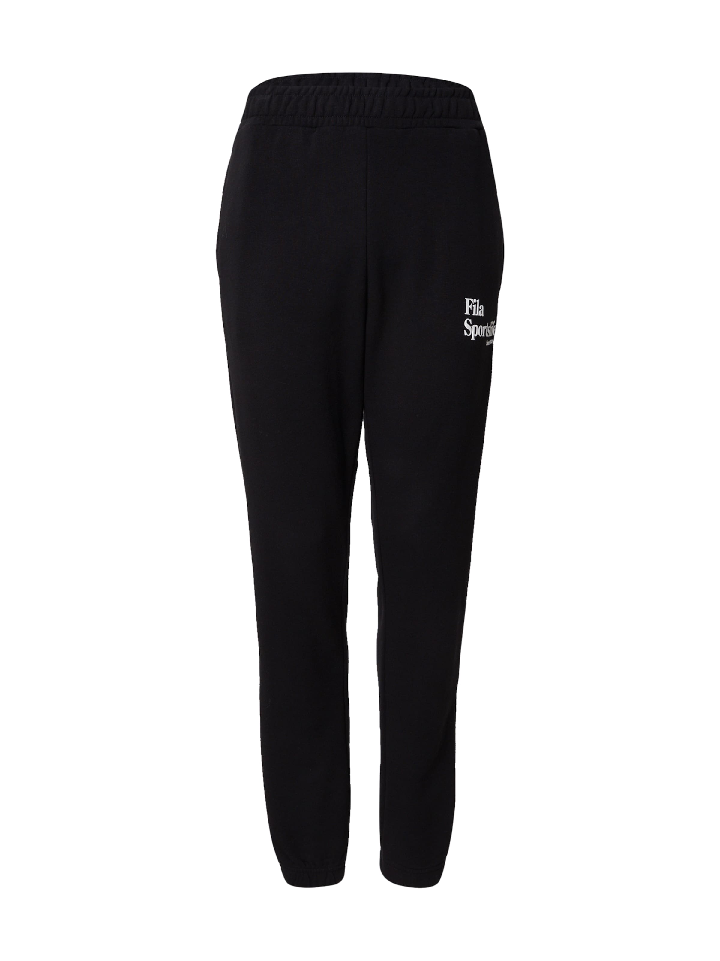 Tapered Pantaloni sport 'LESGES' de la FILA pe negru: față