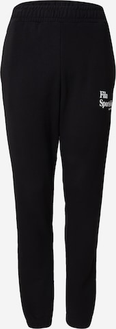 juoda FILA Siaurėjantis Sportinės kelnės 'LESGES': priekis