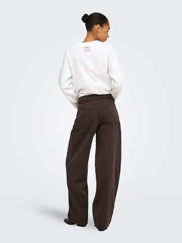 ONLY - regular Pantalón en marrón