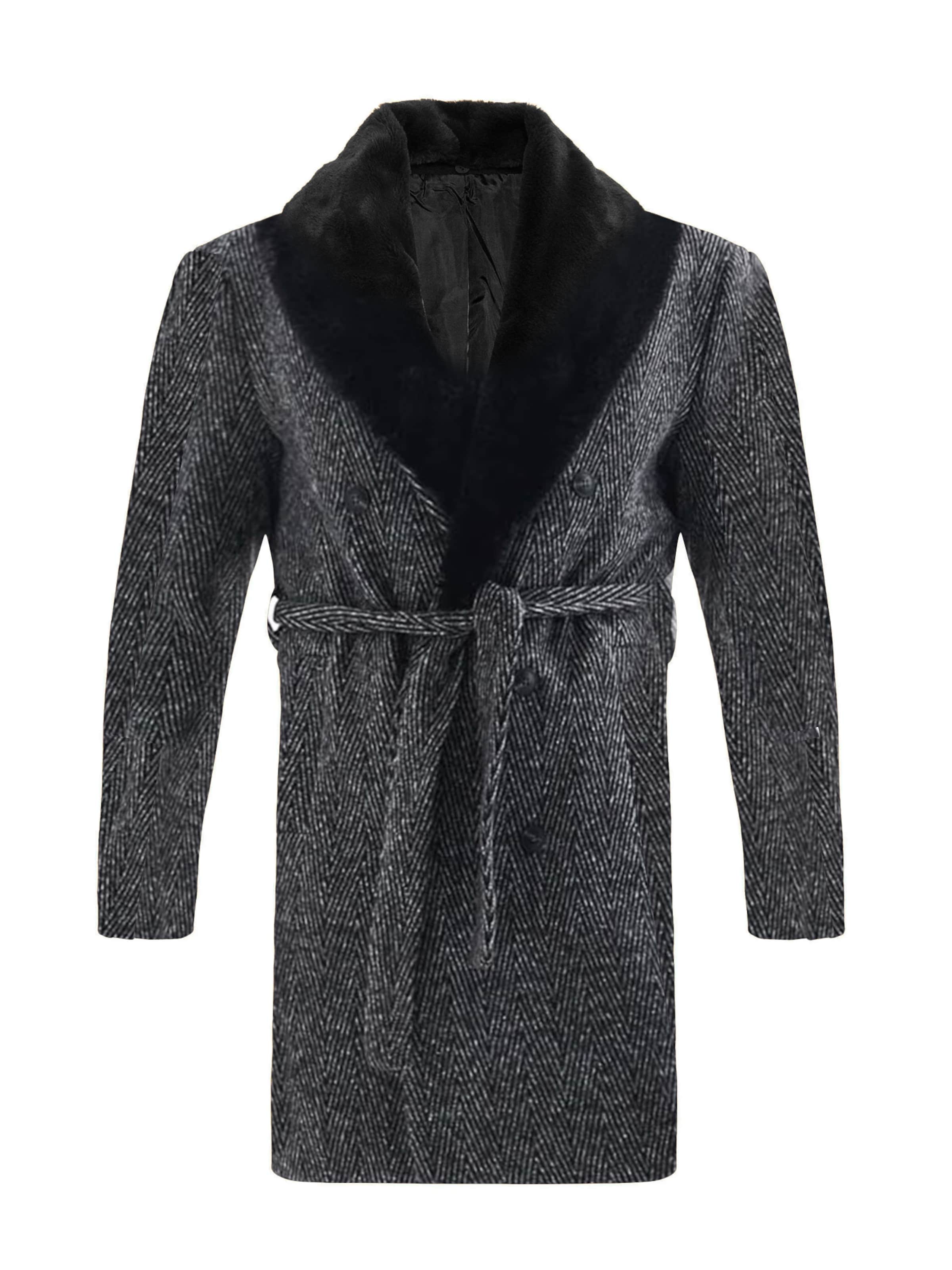 Antioch Zimný kabát - Sivá: predná strana