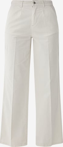 s.Oliver Pleat-front trousers in Grey: front