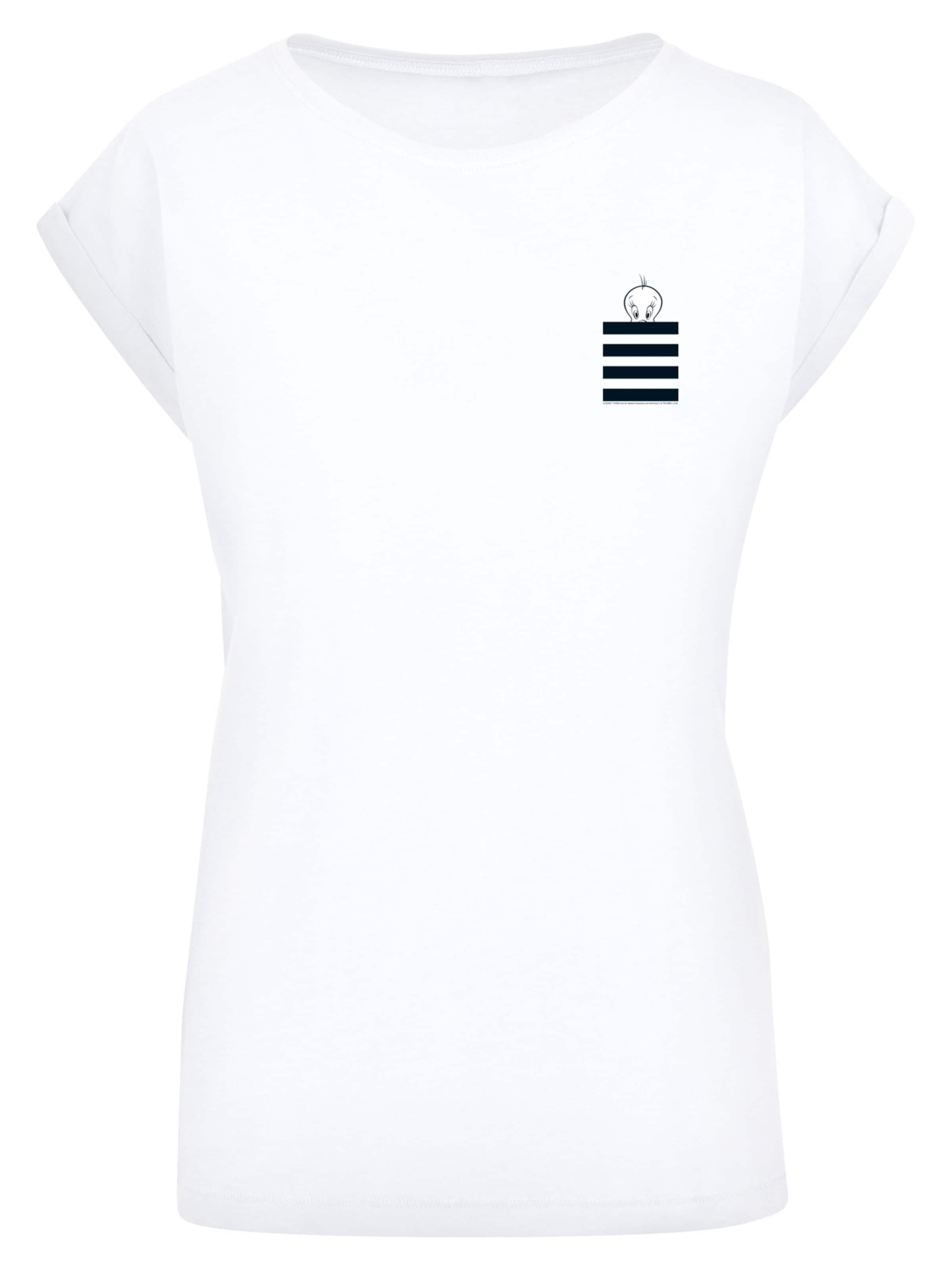 F4NT4STIC Shirt 'Looney Tunes' in Weiß: Vorderseite