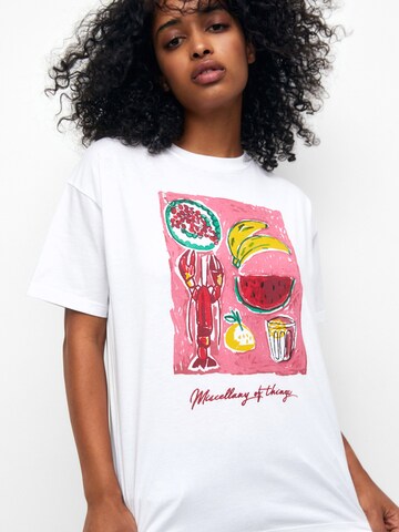 Pull&Bear T-Shirt in Weiß